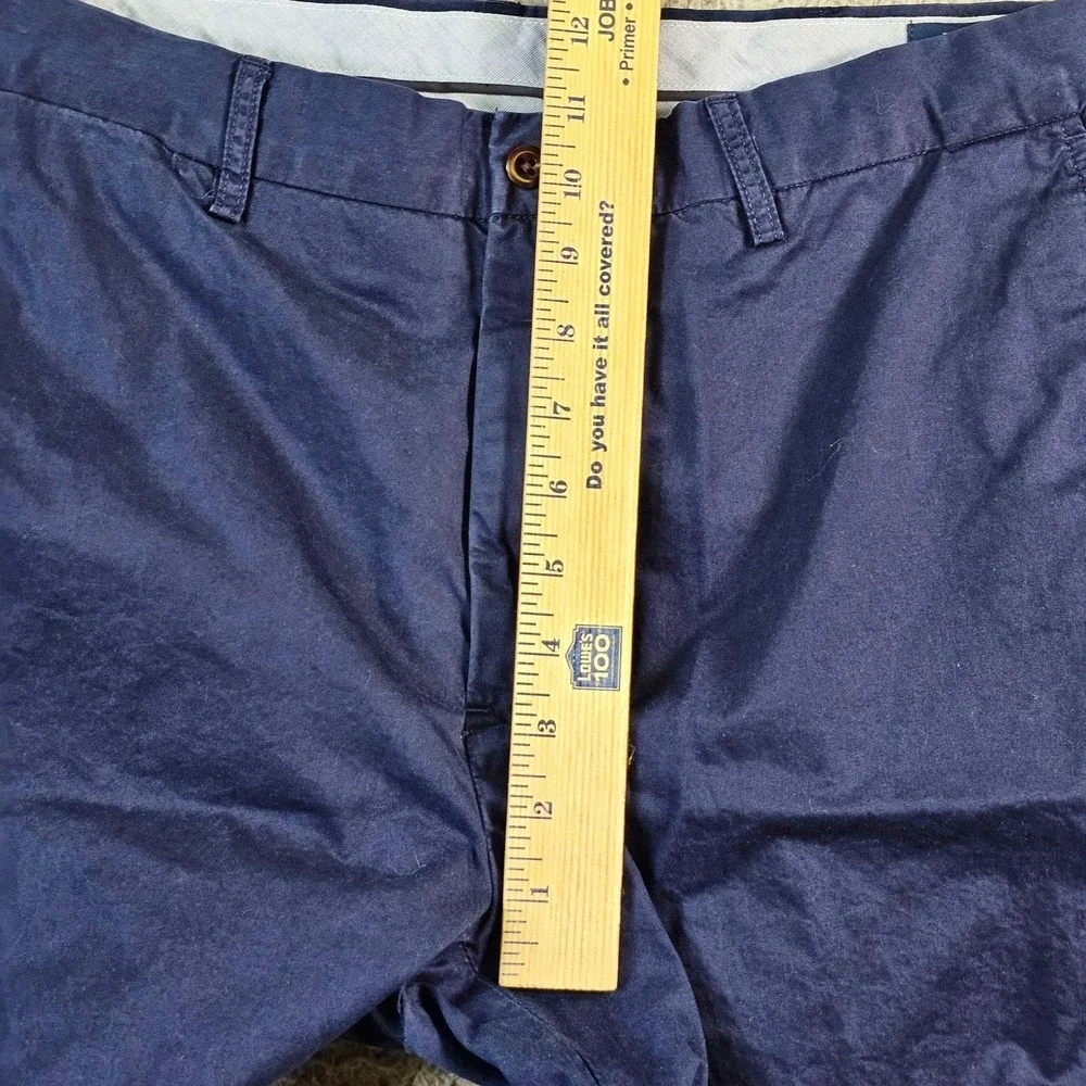 Polo Ralph Lauren Mens 36 Blue Cotton Canvas Chino Shorts 8 Inseam Classic Fit